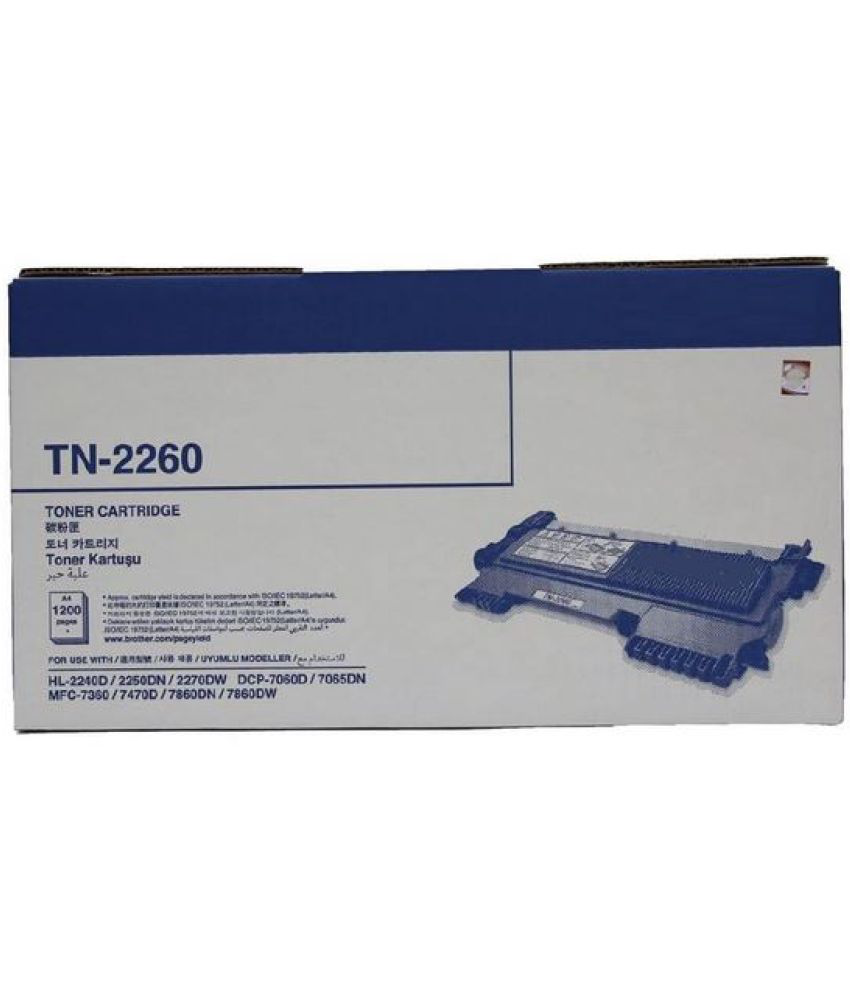     			ID CARTRIDGE TN 2260 Black Single Cartridge for For Use HL-2240,2250dn,2270dn,DCP7060d,7065dn,MFC 7630,7470d,7860dn,7860dw
