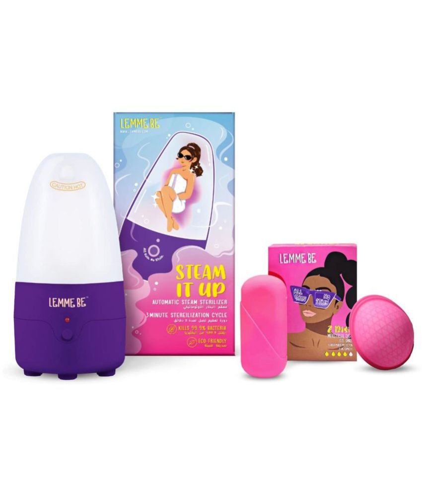     			Lemme Be - Silicone Reusable Menstrual Cup Medium ( Pack of 2 )