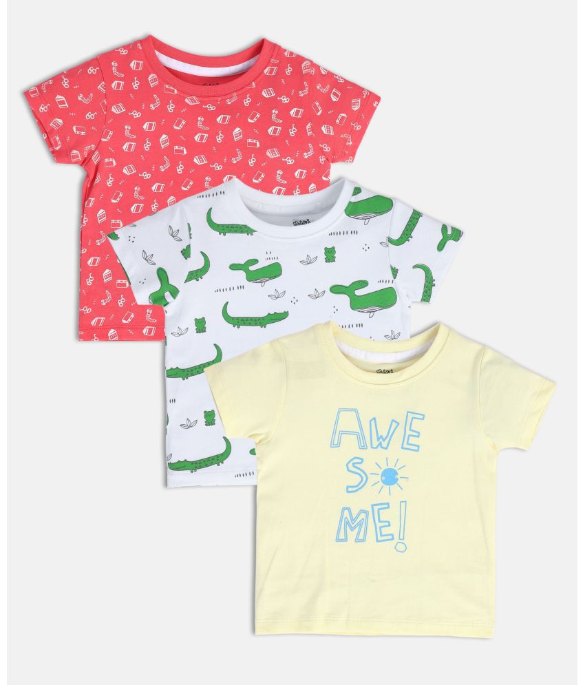     			MINI KLUB Multi Baby Boy T-Shirt ( Pack of 3 )