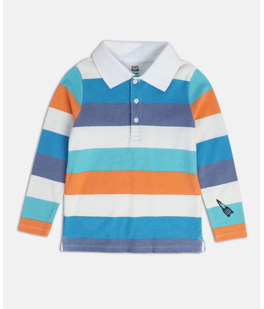     			MINI KLUB Multi Color Cotton Boy's Polo T-Shirt ( Pack of 1 )
