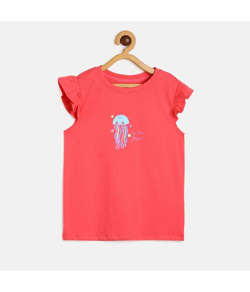     			MINI KLUB Pink 100% Cotton Girls Top ( Pack of 1 )