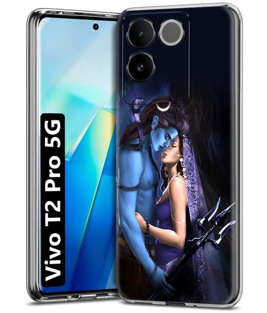     			NBOX - Multicolor Printed Back Cover Silicon Compatible For Vivo T2 Pro 5G ( Pack of 1 )