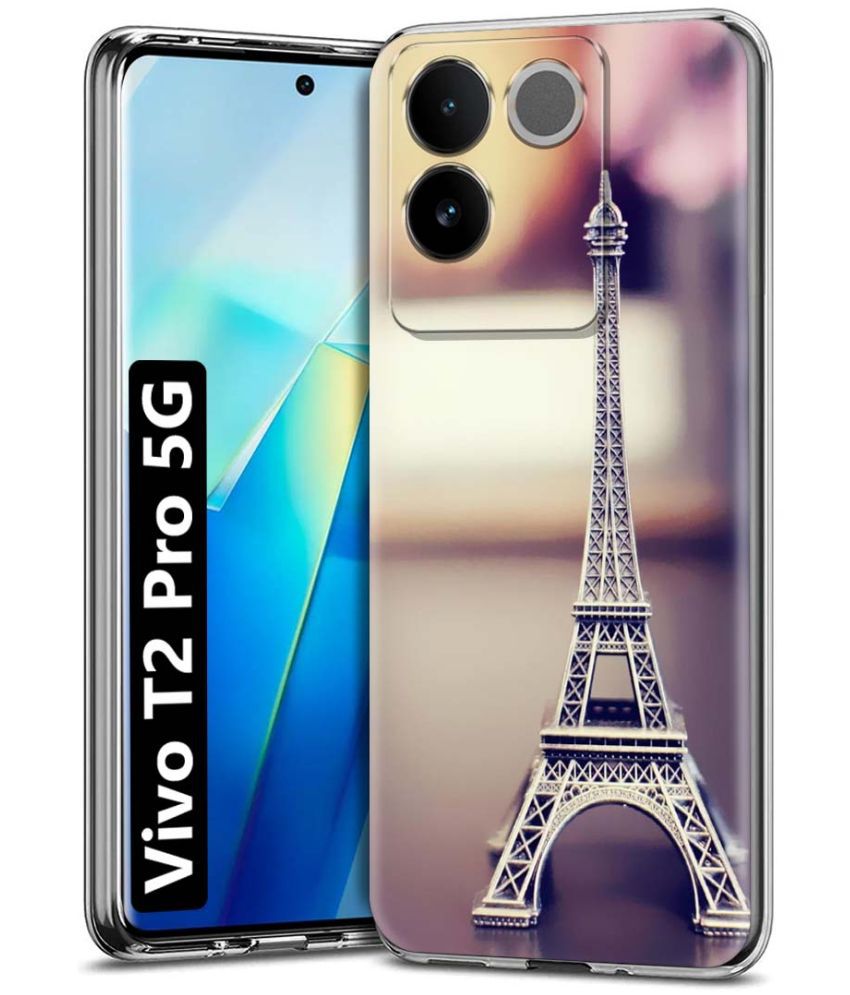     			NBOX - Multicolor Printed Back Cover Silicon Compatible For Vivo T2 Pro 5G ( Pack of 1 )