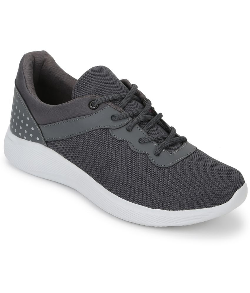 UrbanMark Men Comfortable Light Weight Cushioned Sports Shoes -Grey