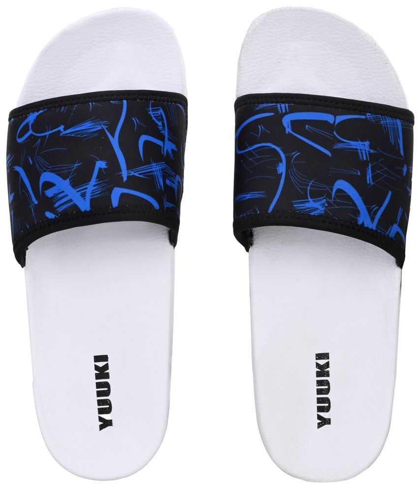     			YUUKI Black Men's Slide Flip Flop