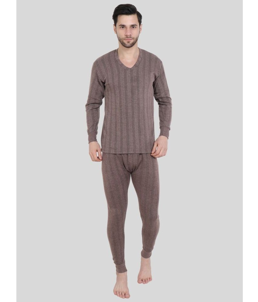     			Zeffit - Coffee Cotton Men's Thermal Sets ( Pack of 1 )