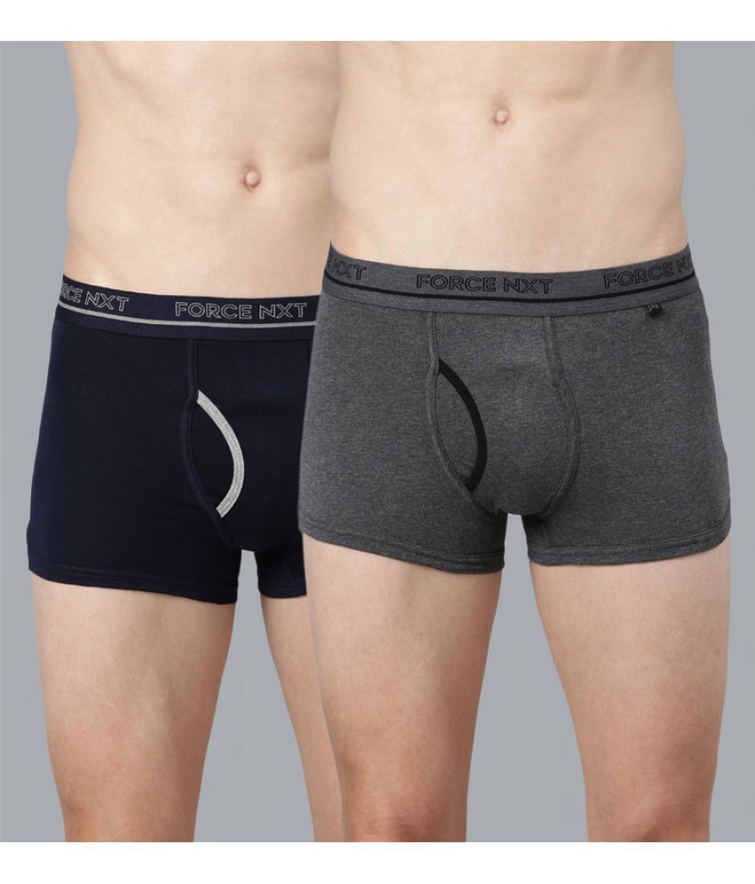     			Force NXT Pack of 2 Cotton Men's Trunks ( Multicolor )