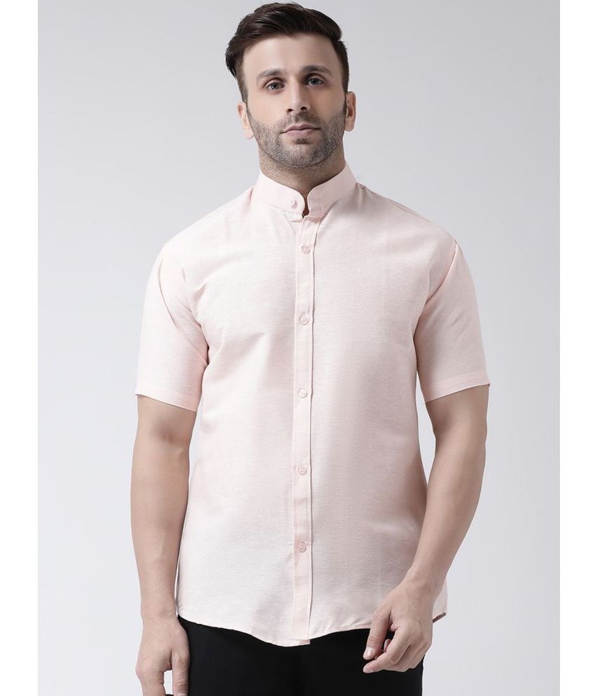     			KLOSET By RIAG 100% Cotton Regular Fit Solids Half Sleeves Men's Casual Shirt - Peach ( Pack of 1 )