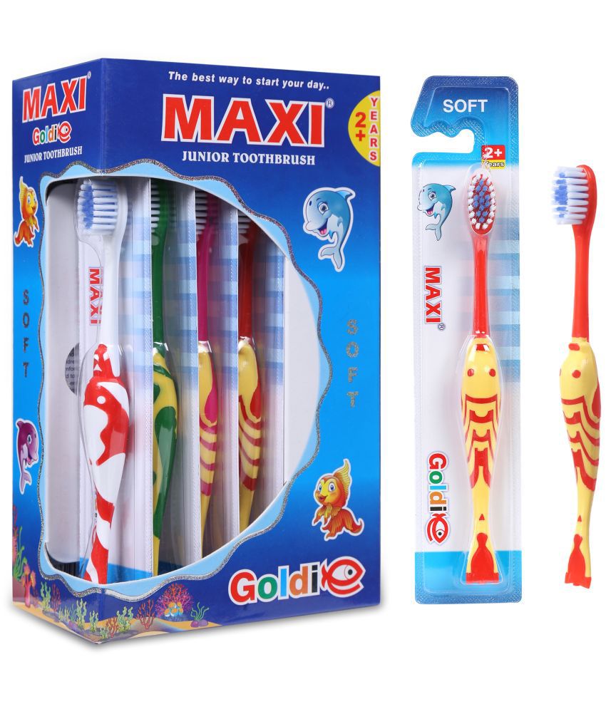     			Maxi Goldie Junior Soft Toothbrush (Pack of 12)