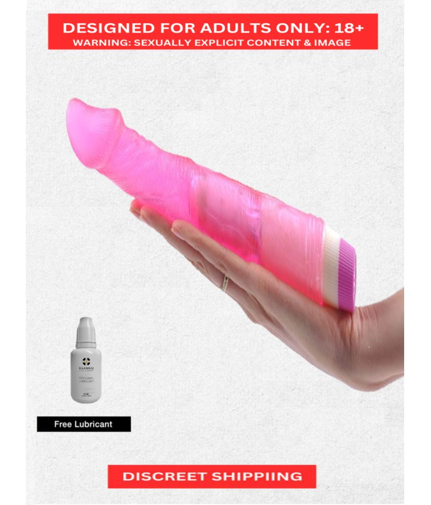     			Self Love Vibrator- 7 inch with 5 Vibration Modes | Pink Color | Waterproof and Medical grade Skin Safe Silicone Vibrator by Naughty Nights