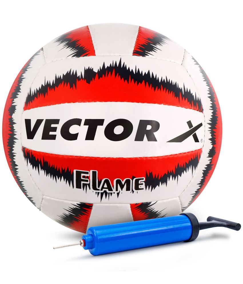     			Vector X Flame Volleyball with Pump Size 4 Hand Stitched