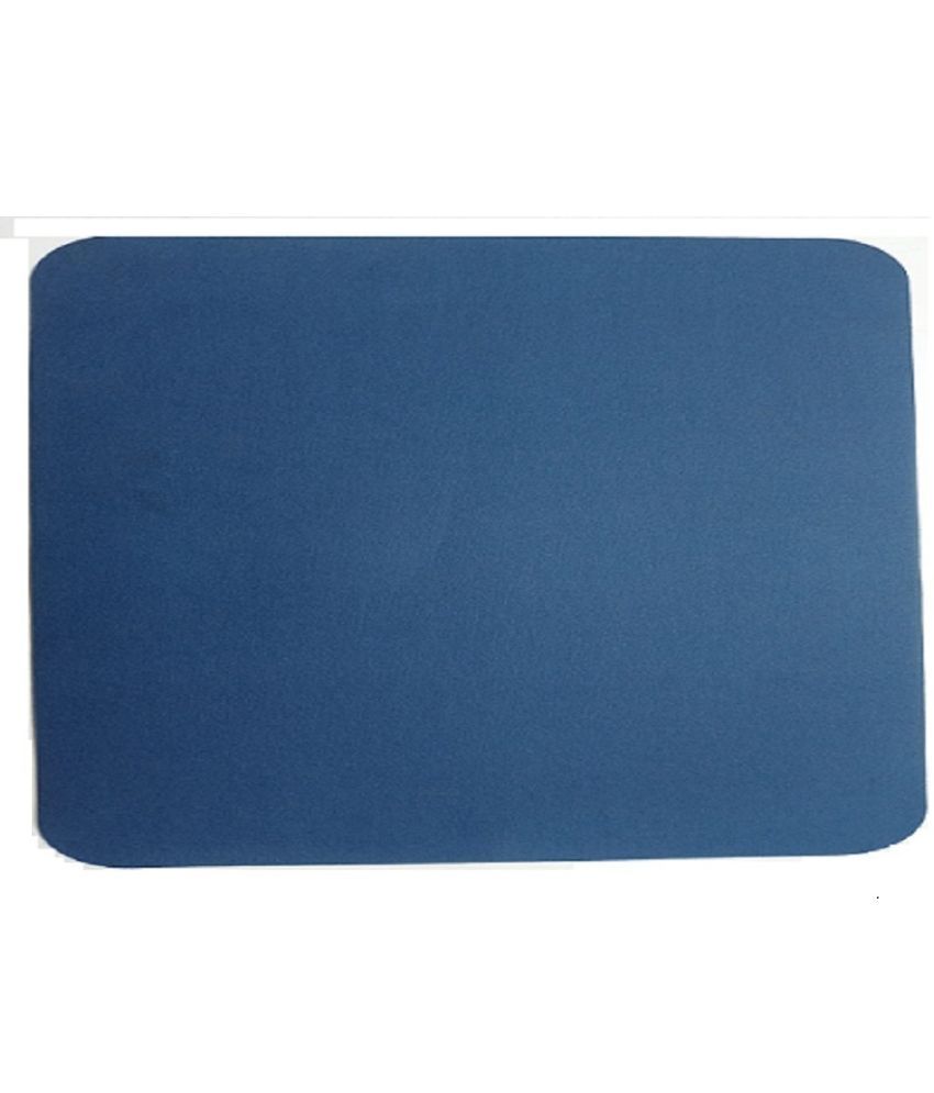     			dust n shine Rubber Solid Table Mats ( 45 cm x 30 cm ) Pack of 1 - Blue