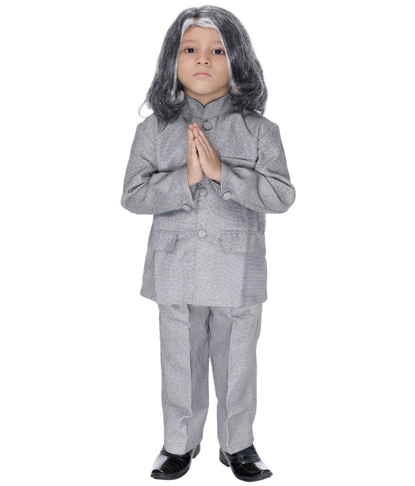     			s muktar garments - Silver Polyester Boys Famous Personality Costume ( Pack of 1 )