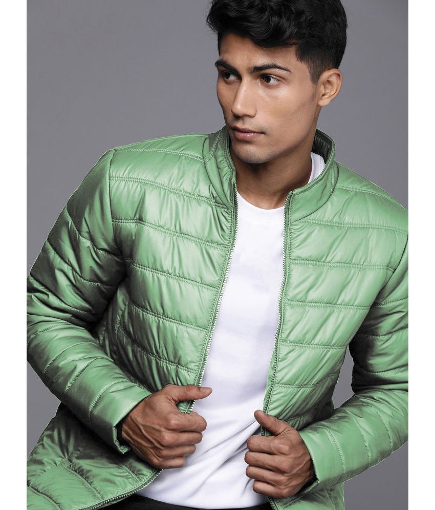     			ADORATE Polyester Men's Puffer Jacket - Mint Green ( Pack of 1 )