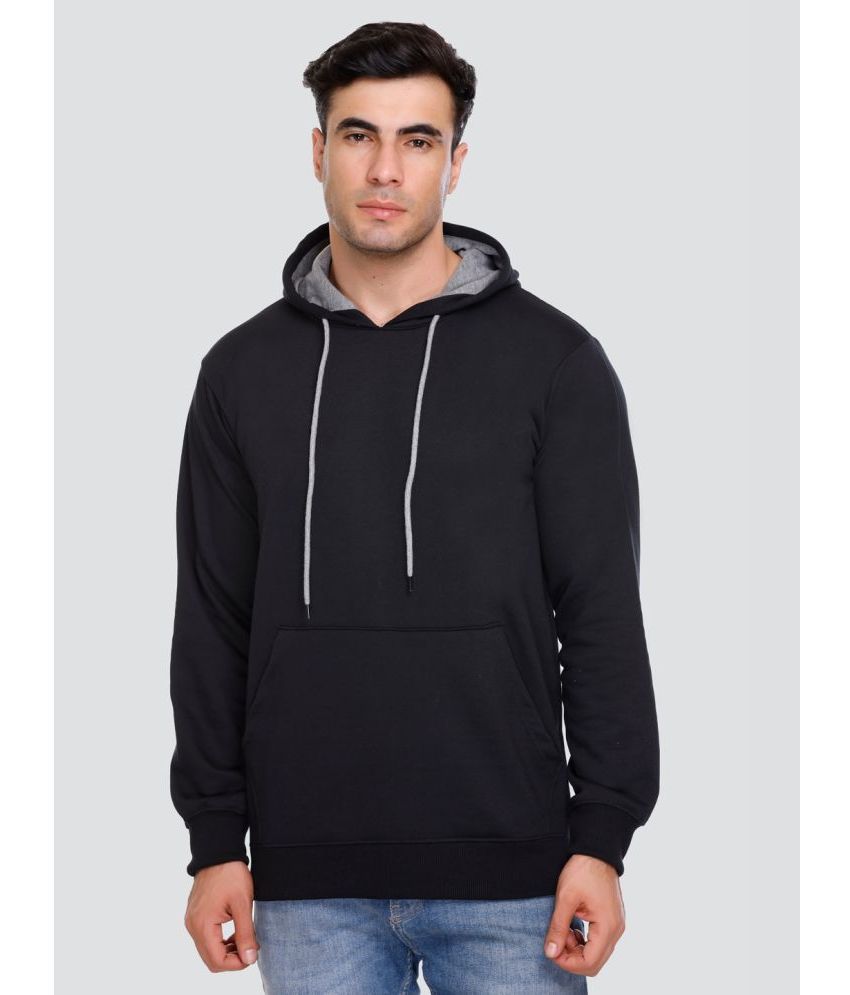     			Concede Fleece Hooded Men's Sweatshirt - Black ( Pack of 1 )