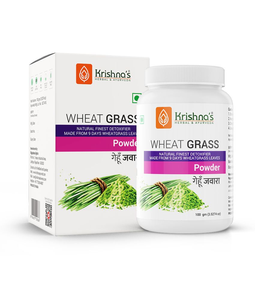     			Krishna's Herbal & Ayurveda Wheat Grass Powder, 100 g