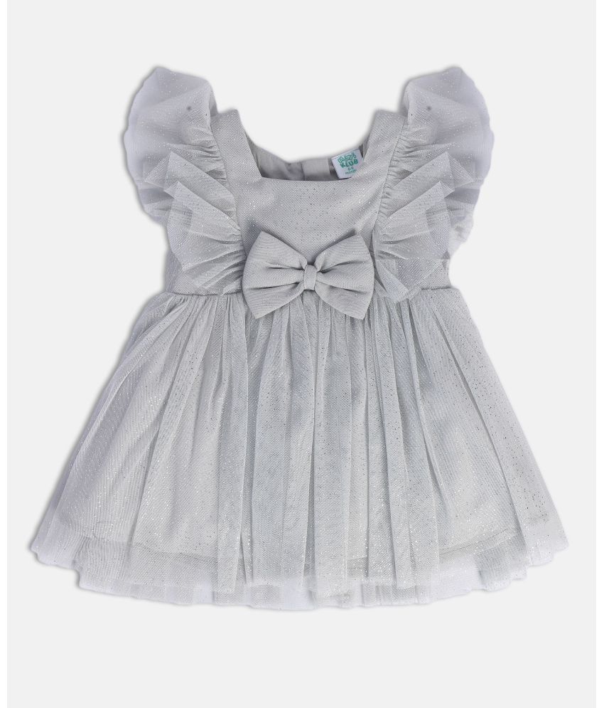     			MINI KLUB Pack of 1 Baby Girls Cotton Dress ( Gray )