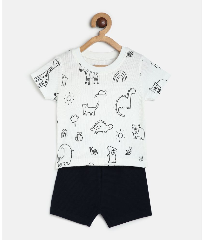     			MINI KLUB Multi Cotton Baby Boy T-Shirt & Shorts ( Pack of 1 )