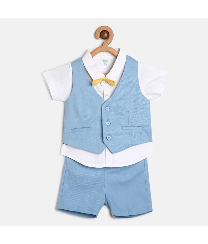     			MINI KLUB Multi Cotton Baby Boy Shirt & Trouser ( Pack of 1 )