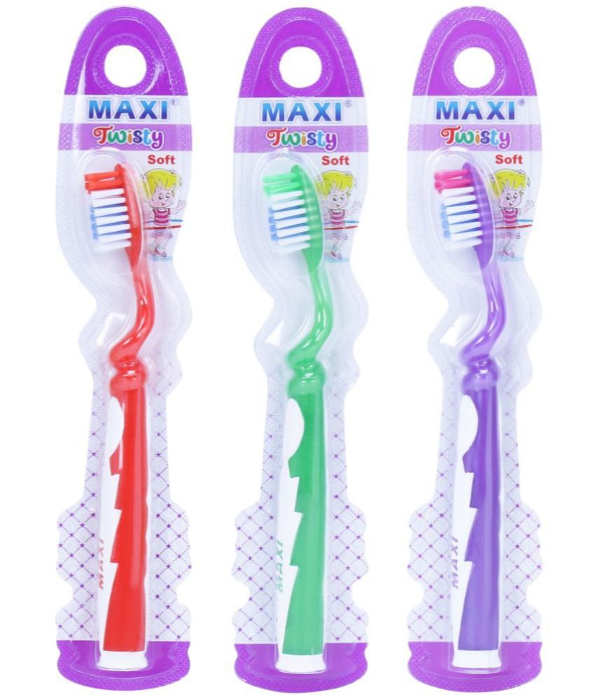     			MAXI Twisty Junior Toothbrush (Pack of 3)