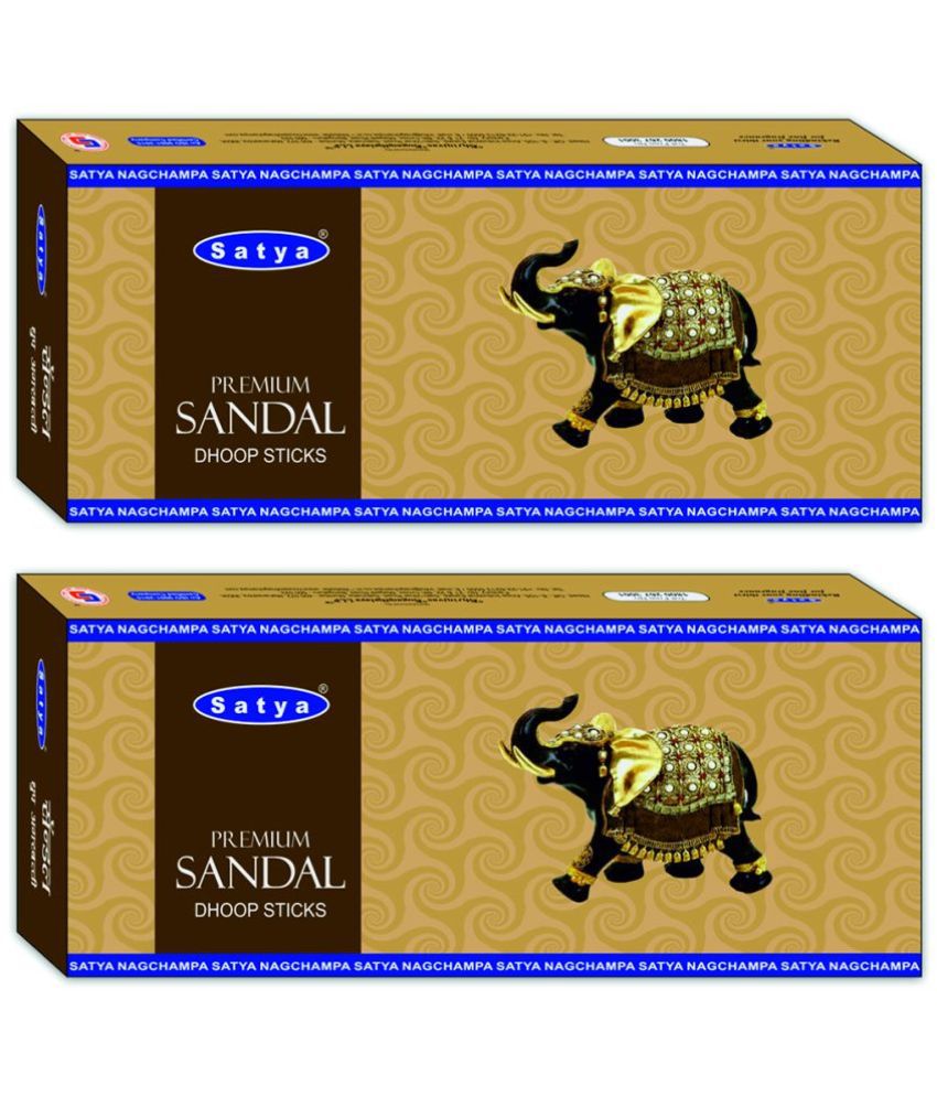     			Satya Dhoop Chandan,Rustic Sandalwood,Mesmerizing 50 gm ( Pack of 2 )