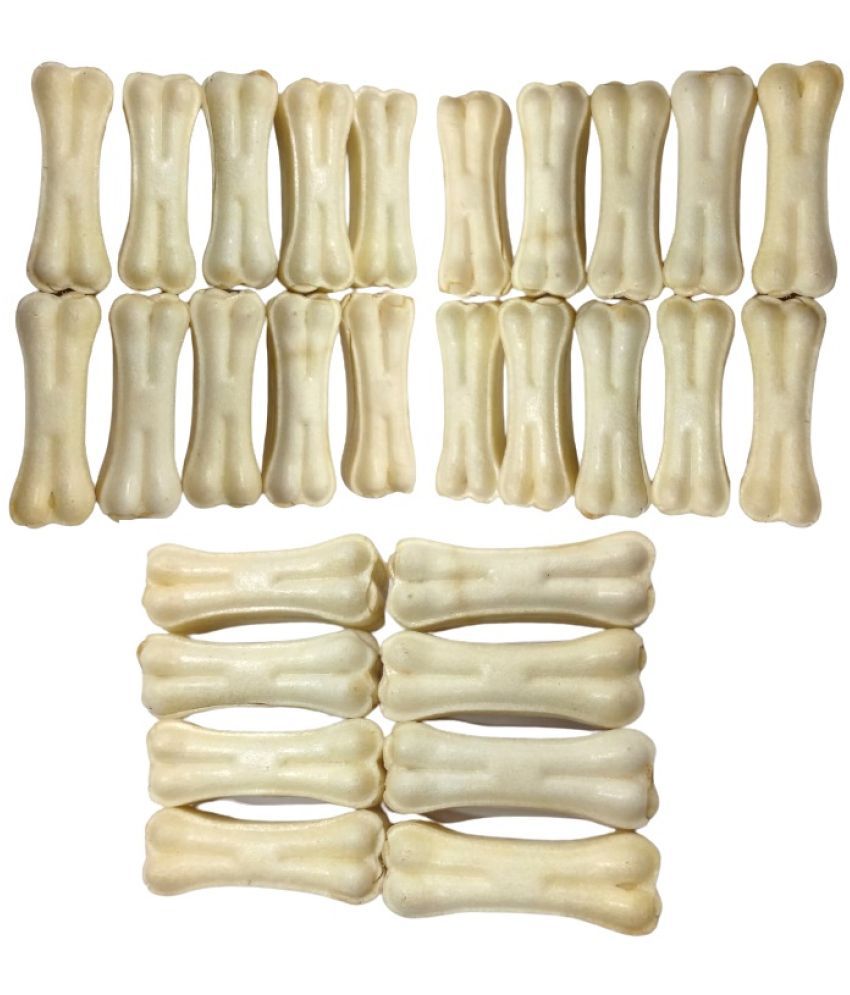     			The Treat Home Calcium Rawhide Easily Chewable 3 Inch Dog Bone (Pack of 28)