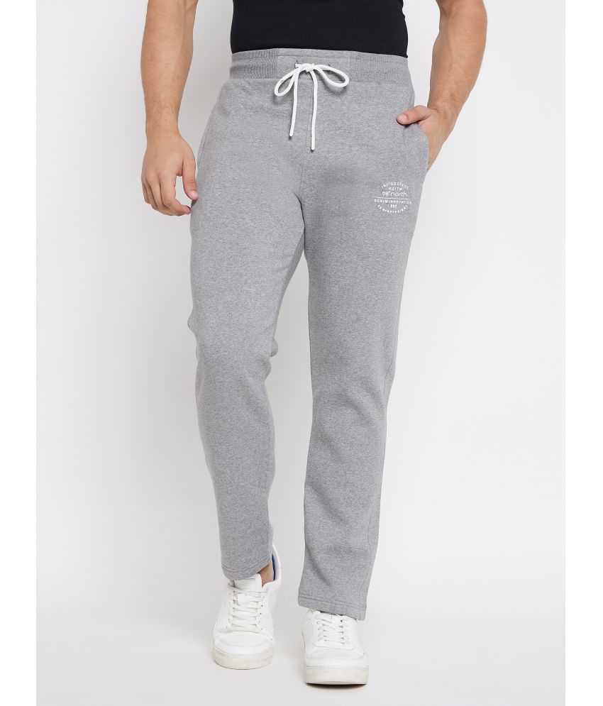     			98 Degree North Light Grey Cotton Blend Men's Trackpants ( Pack of 1 )