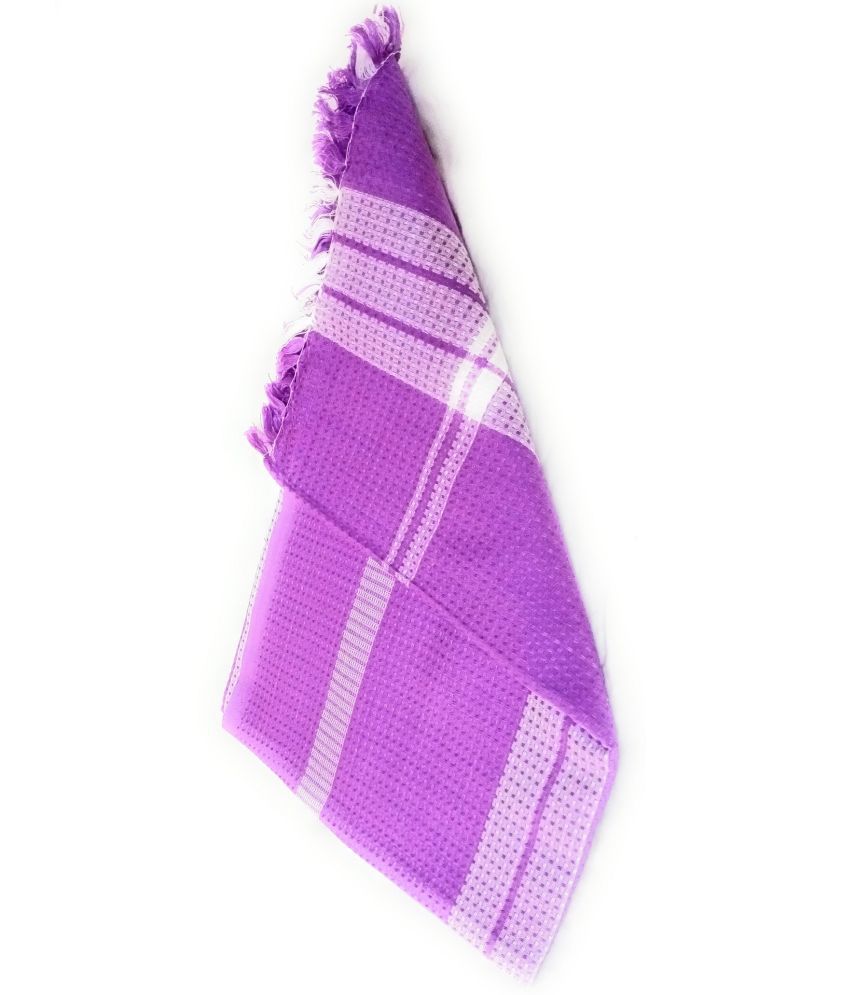     			Abhitex Cotton Printed Below 300 -GSM Bath Towel ( Pack of 1 ) - Purple