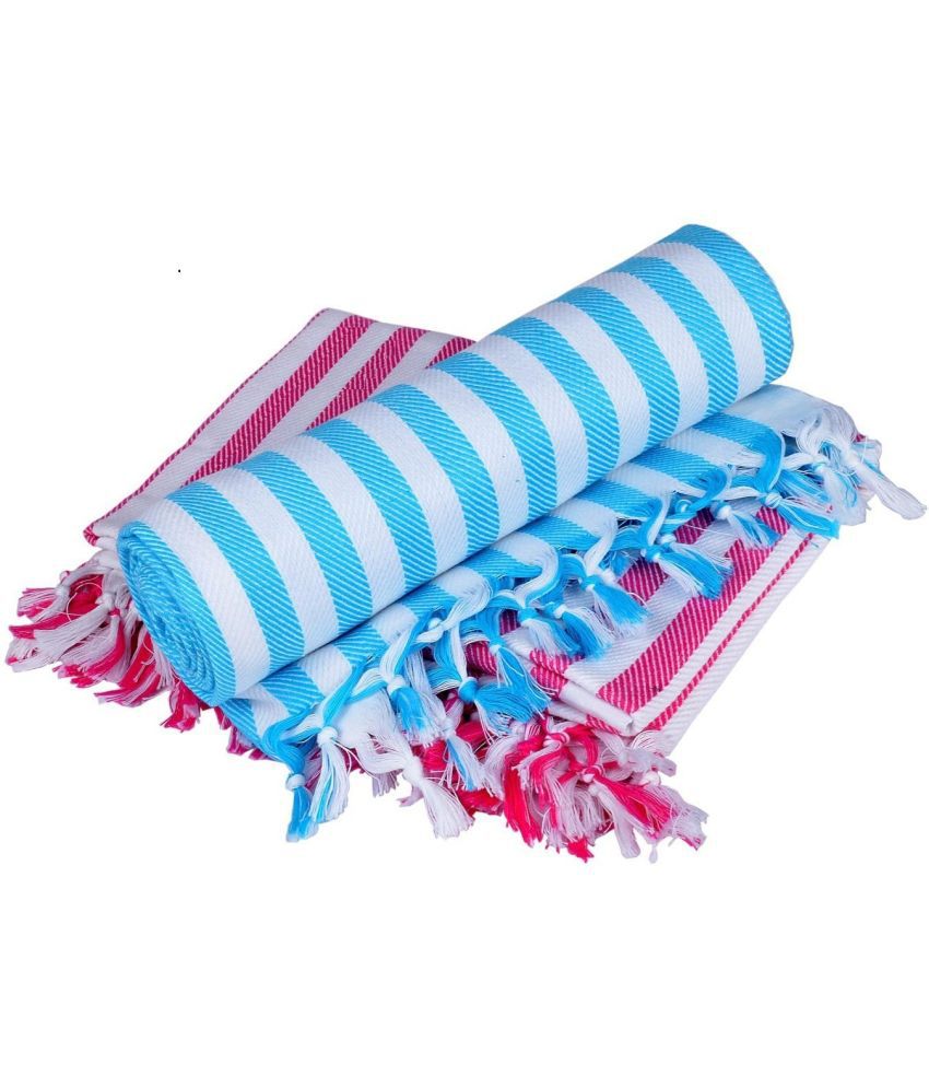     			Abhitex Cotton Striped Below 300 -GSM Bath Towel ( Pack of 1 ) - Multicolor