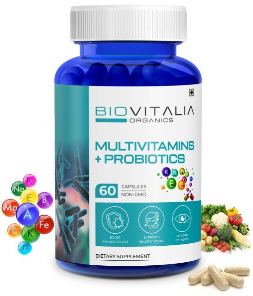     			BioVitalia Organics Multivitamins + Probiotics, 60 CapsulesBioVitalia Organics