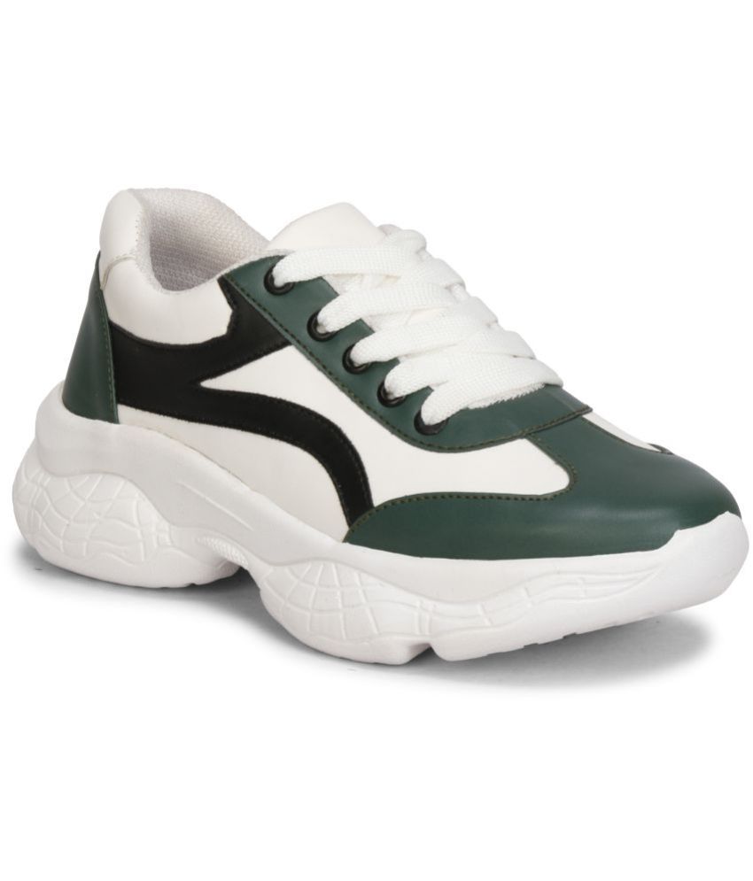     			Commander Shoes Green Women's Sneakers