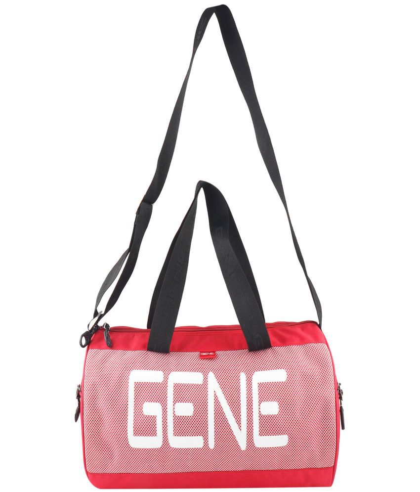     			Gene Polyester Red 25 Ltrs Gym Bag