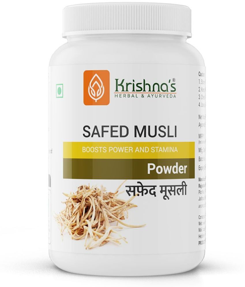     			Krishna's Herbal & Ayurveda Safed Musli Powder, 100 g