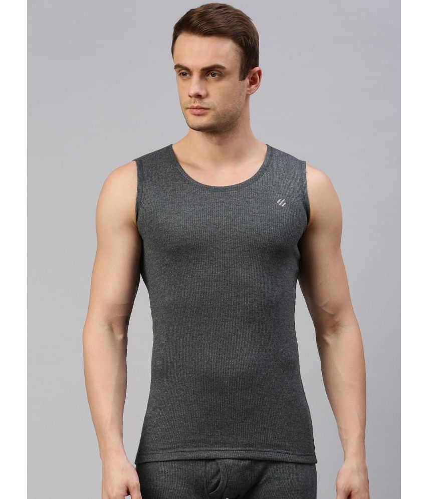     			ONN Cotton Blend Men's Thermal Tops ( Charcoal )