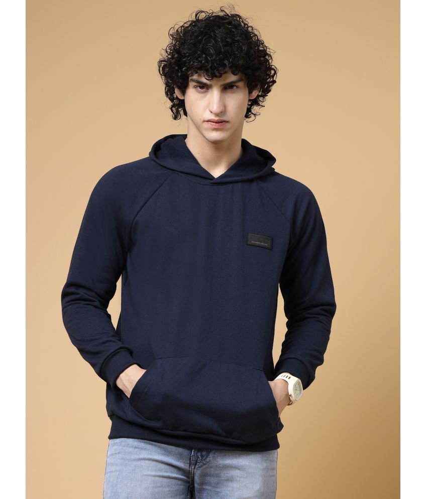     			Rigo Fleece Hooded Men's Sweatshirt - Navy ( Pack of 1 )