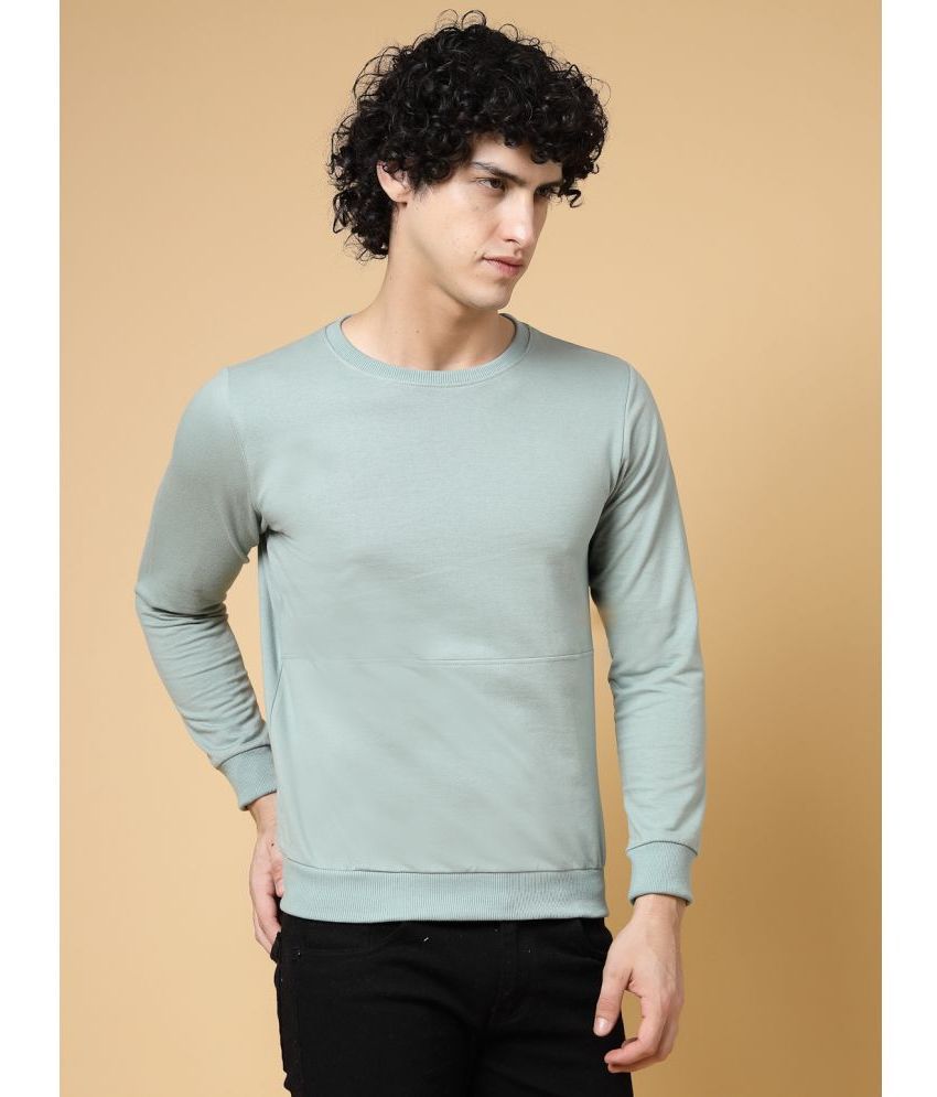    			Rigo Fleece Round Neck Men's Sweatshirt - Green ( Pack of 1 )