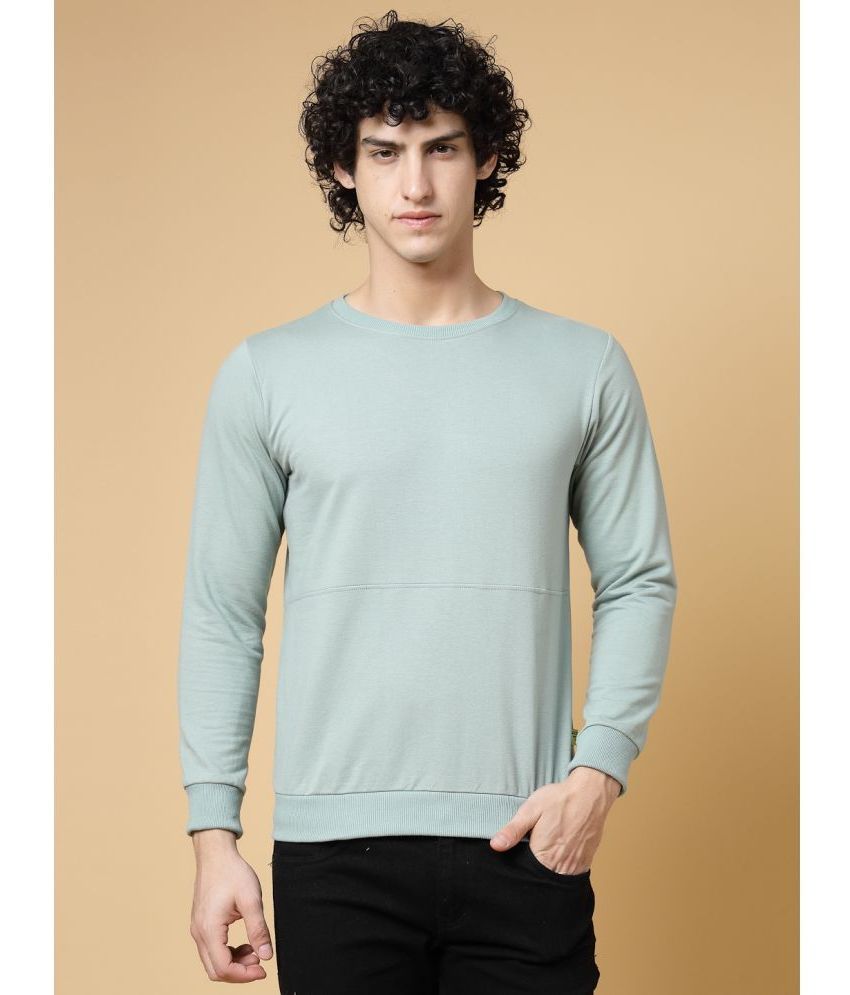     			Rigo Fleece Round Neck Men's Sweatshirt - Green ( Pack of 1 )