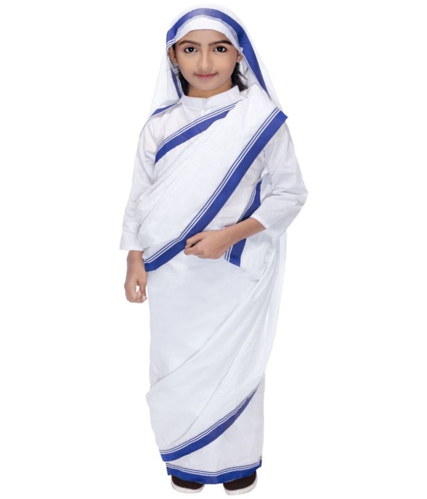     			Smuktar garments Cotton Mother Teresa Costume for Kids