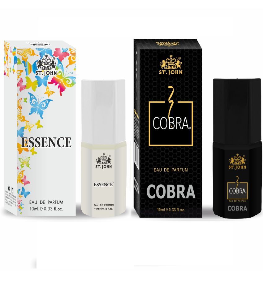     			St. John - Cobra Classic & Essence Perfume for Men 10ml Each Eau De Parfum (EDP) For Men 10ML ( Pack of 2 )