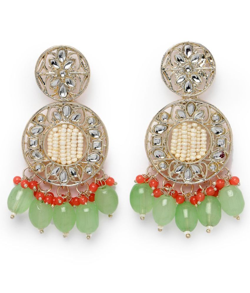     			Studio Sukkhi Green Chandelier Earrings ( Pack of 1 )