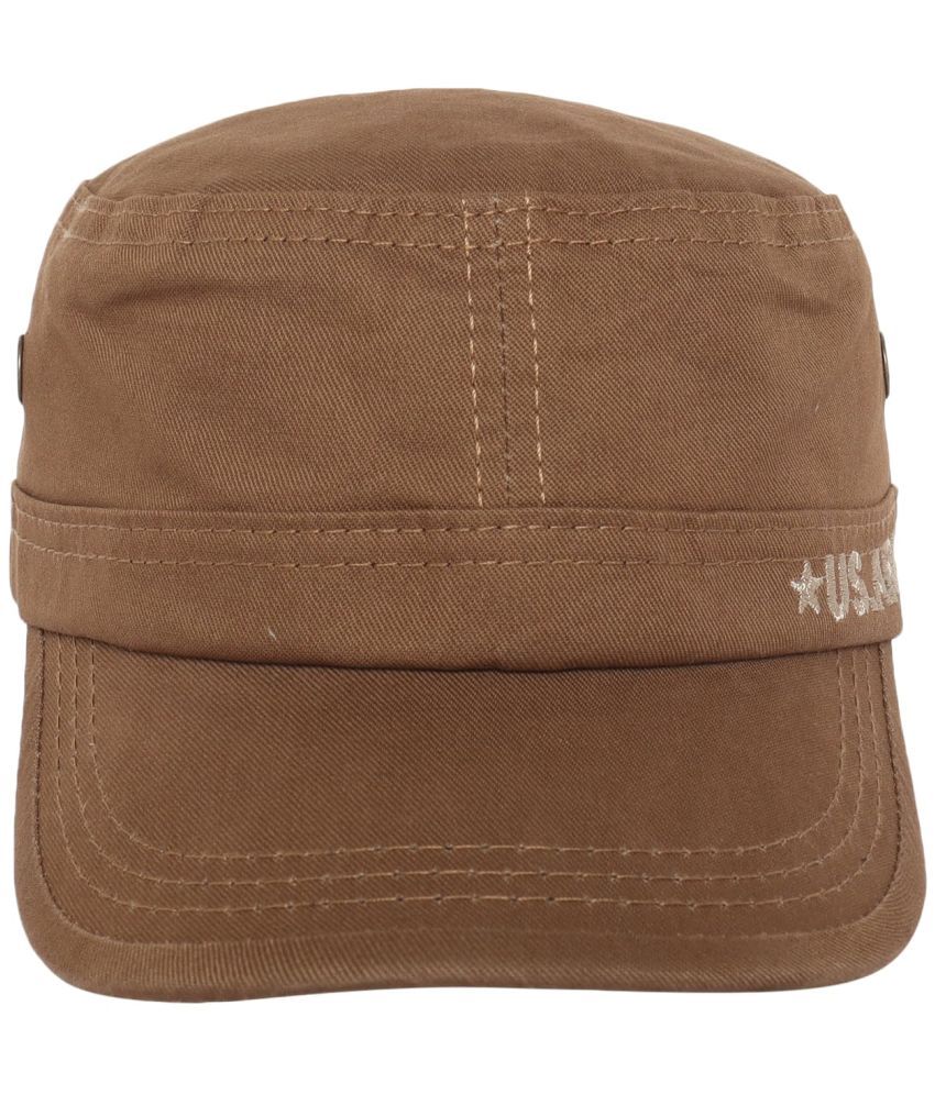     			Zacharias Brown Cotton Men's Cap ( Pack of 1 )