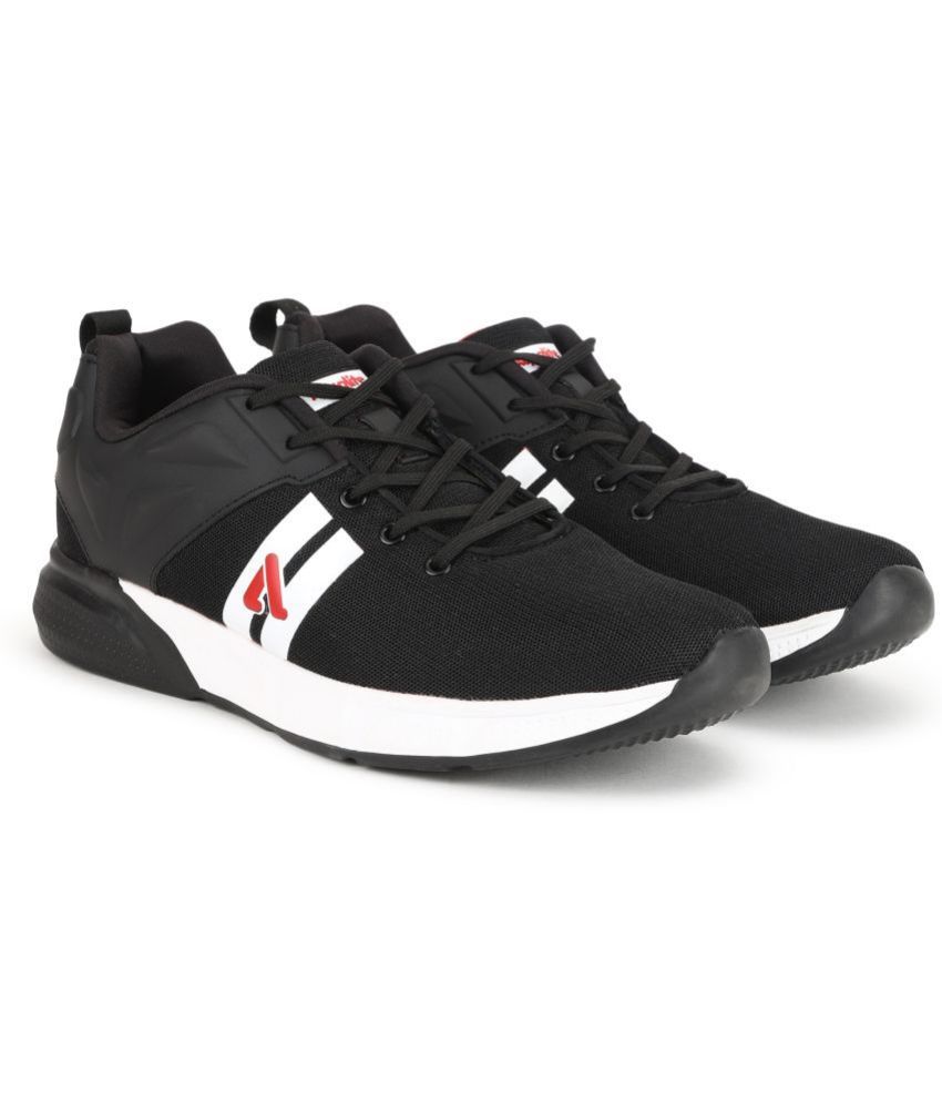     			Aqualite Black Men's Sports Running Shoes