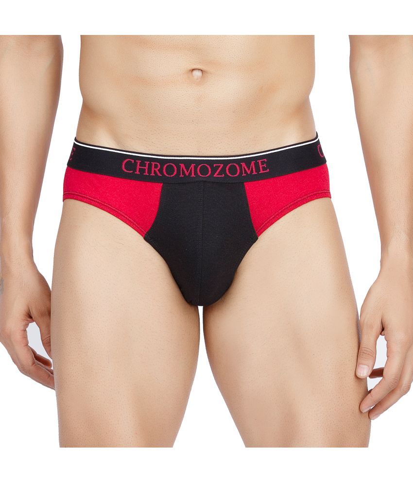     			Chromozome Black CZ 308 Briefs Cotton Men Briefs ( Pack of 1 ) - Assorted