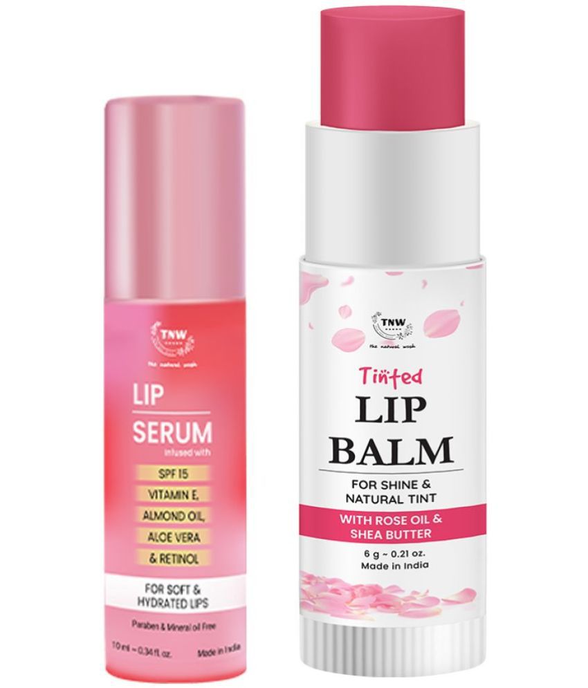     			Combo of 2- Lip Serum 10ml + Rose Tinted Lip Balm 6gm
