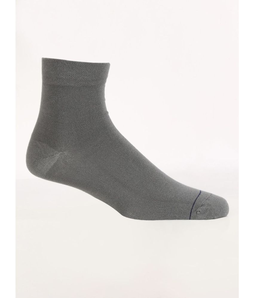     			Jockey 7396 Men Modal Cotton Ankle Length Socks with Stay Fresh Treatment - Mid Grey