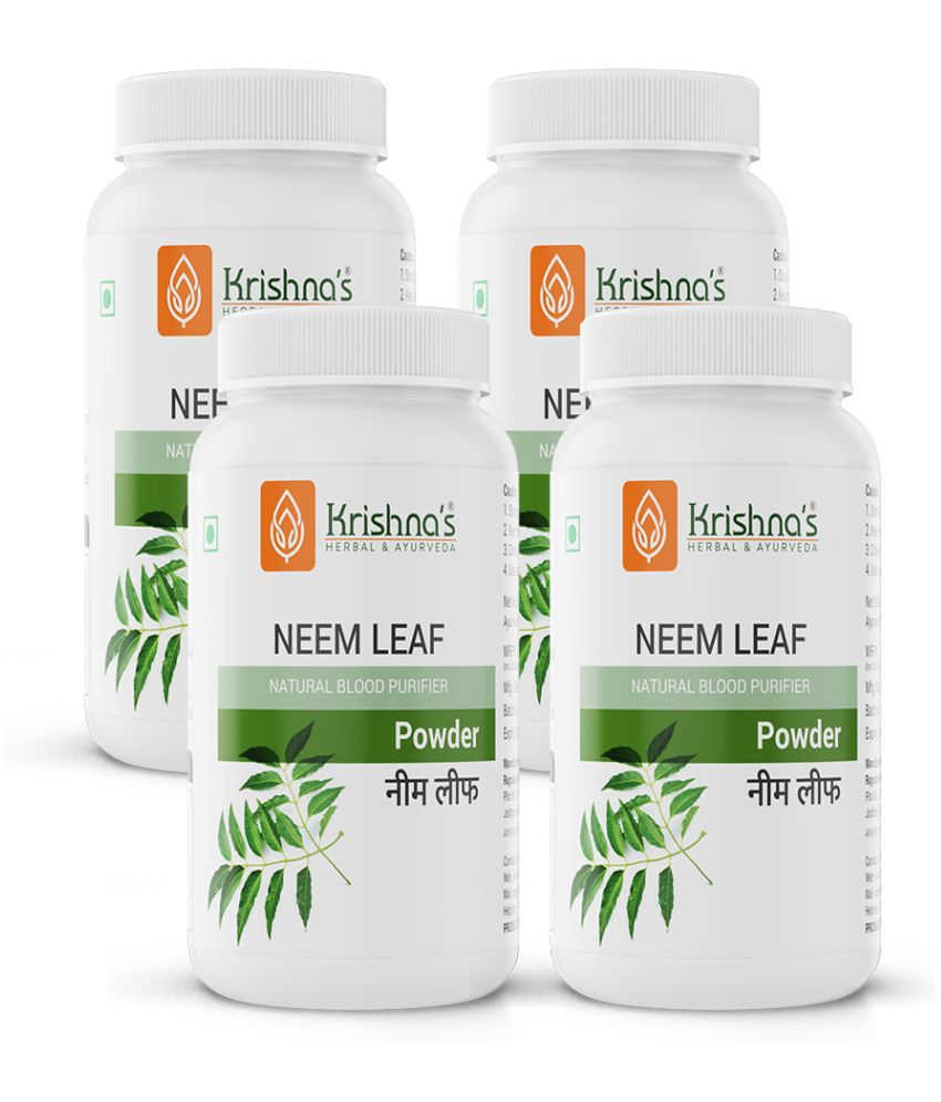     			Krishna's Herbal & Ayurveda Neem Leaf Powder, 100 g Pack Of 4