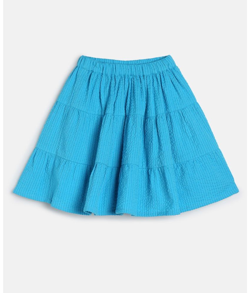     			MINI KLUB - Blue Cotton Girls Shorts ( Pack of 1 )