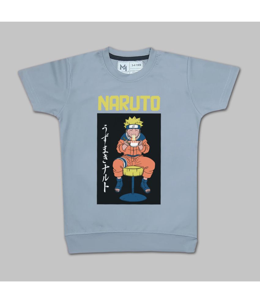     			MINUTE MIRTH Grey Cotton Boy's T-Shirt ( Pack of 1 )