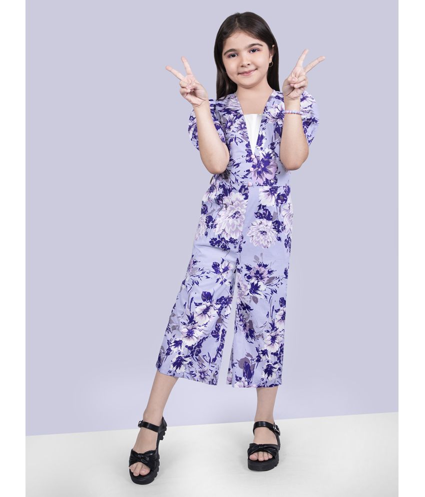     			Naughty Ninos - Purple Polyester Girls Jumpsuit ( Pack of 1 )