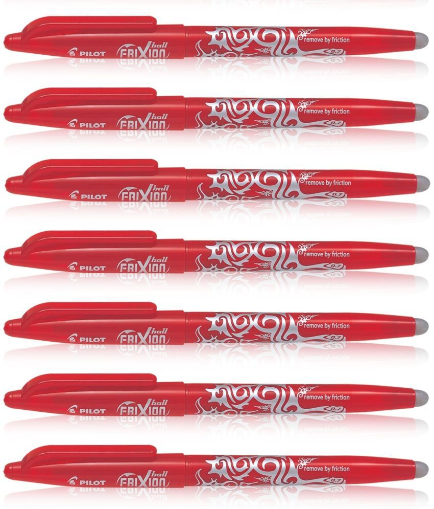     			Pilot Frixion Roller Pen Red Pack of 7